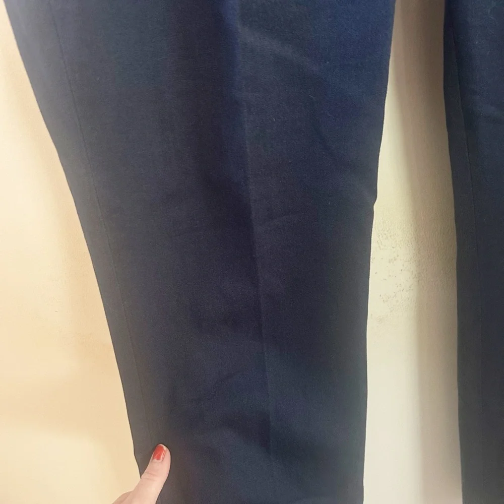J.crew navy pleated trousers 6 tall‎